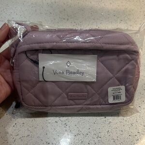 Vera Bradley Quilted Lavender Cosmetic Bag